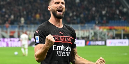 Giroud cancella la maledizione della numero 9. E il Milan gongola