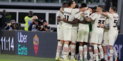 Roma-Milan 1-2, il tabellino
