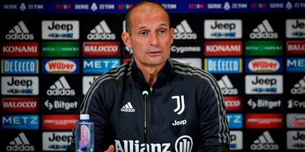 Juve, Allegri: "Ho tutti tranne Kean e De Sciglio. Vlahovic? È bravo..."