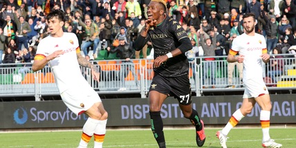 Venezia-Roma 3-2, il tabellino
