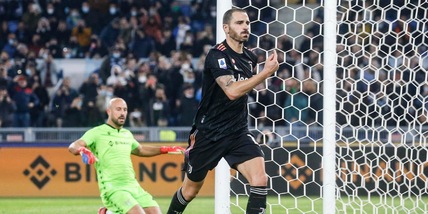 Lazio-Juve 0-2: Bonucci firma la sua prima doppietta. Allegri aggancia Sarri
