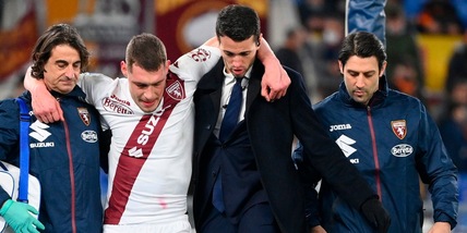 Roma-Torino 1-0: decide Abraham, brutto infortunio per Belotti