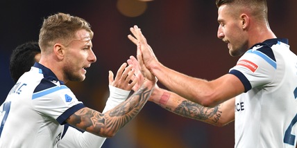 Sampdoria-Lazio 1-3: Milinkovic e Immobile gol, Gabbiadini non basta a D'Aversa