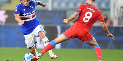 Sampdoria, differenziato per Torregrossa. Terapie per Damsgaard