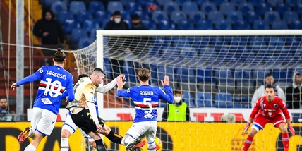 Sampdoria-Venezia 1-1: Gabbiadini gol e infortunio, Henry magia