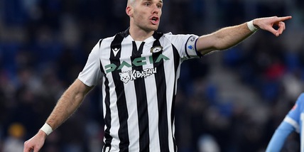 Udinese Nuytinck in gruppo per l'intera seduta