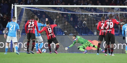 Napoli-Milan 0-1, il tabellino
