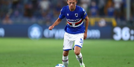 Sampdoria, si rivede Damsgaard dopo l'infortunio al ginocchio