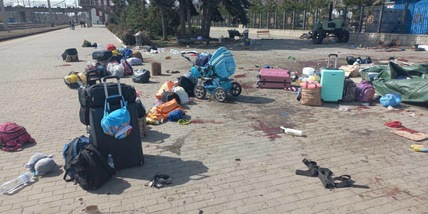 Ucraina, attacco alla stazione Kramatorsk: sul missile la scritta "per bambini"