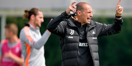 Allegri prepara Sassuolo-Juve: seduta dedicata alla fase di costruzione