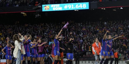 Barcellona, super record: 91.648 spettatori per la Champions donne