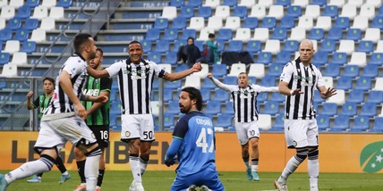Sassuolo-Udinese 1-1: Nuytinck risponde a Scamacca