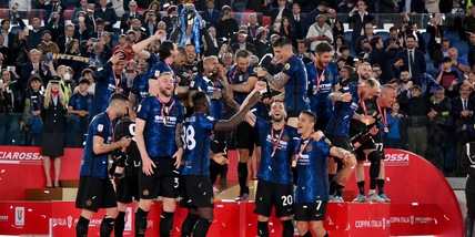 Coppa Italia, trionfo dell'Inter: la premiazione dei ragazzi di Inzaghi