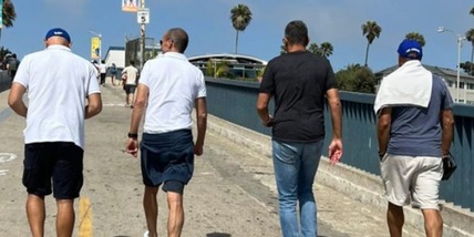 Un po' di relax per la Juventus, tra spiagge e Hollywood