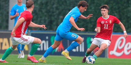 Juve, festa Mancini con l'Italia Under 19: doppietta nel 7-2 all'Ungheria