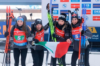 Dalla Wierer alla Vittozzi, impresa Italia! Oro ai Mondiali di Biathlon nella staffetta