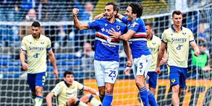 Sampdoria-Verona 3-1: Gabbiadini doppietta, Stankovic torna alla vittoria