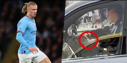 Haaland nella bufera: sorpreso al cellulare mentre guida la sua Rolls-Royce