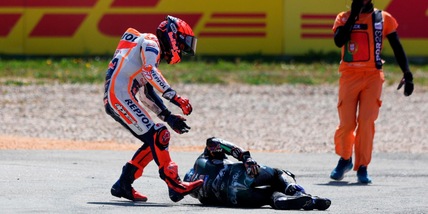 MotoGp, Aprilia dopo l'incidente Marquez-Oliveira: "Servono pene più severe"