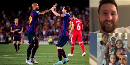 Messi e Vidal, videochiamata prima di Argentina-Curaçao: "Grazie per..."