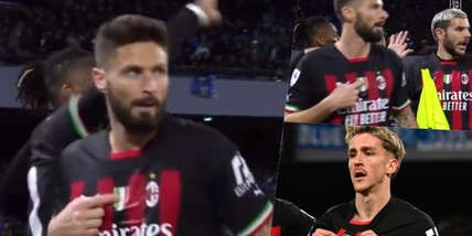 Napoli-Milan, Giroud, Saelemaekers e il gesto dell'orgoglio al Maradona