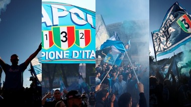 Napoli, entusiasmo al Maradona: bolgia di tifosi all'esterno dello stadio