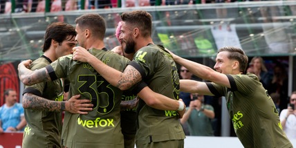 Milan-Lazio 2-0: Bennacer e Theo Hernandez, a Pioli lo scontro Champions