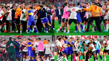 Clamorosa rissa in River-Boca: 7 espulsi e polizia in campo