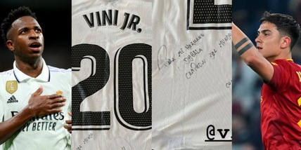 Vinicius all'amico Dybala: un regalo speciale con dedica
