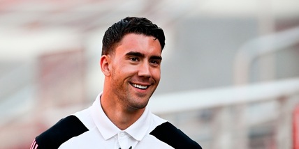 La Juve si allena: Vlahovic sorride, il rientro in gruppo è più vicino