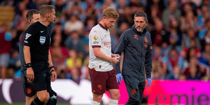 De Bruyne ko, guaio per il City: rischia uno stop di 4 mesi