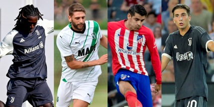 Juve last minute: Berardi, Morata, Kean e le uscite. Cosa può succedere