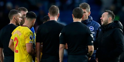 De Zerbi, cosa rischia dopo lo sfogo contro gli arbitri inglesi