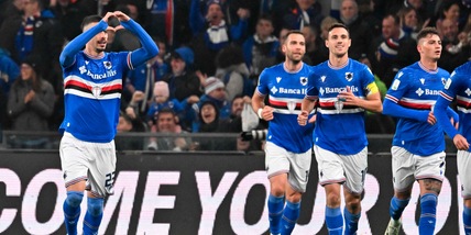 Depaoli bis, Pirlo espulso: Sampdoria batte Spezia ed è tris di vittorie
