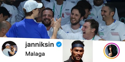 Fognini e il post di Sinner: la risposta al commento fa partire la polemica
