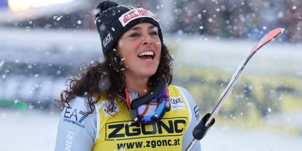 Gigantissima Brignone, una bufera di coraggio