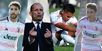 Allegri e Juve-Roma, le possibili scelte di formazione tra infortuni e squalifiche