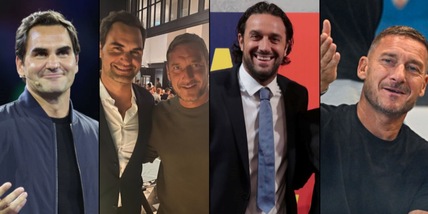 Totti, omaggio social a Federer e foto virale: arriva lo sfottò di Toni