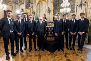 Sinner e gli eroi della Coppa Davis incontrano Mattarella al Quirinale