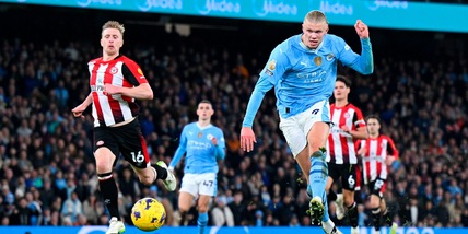 Al City basta Haaland, Brentford ko: Guardiola a -1 dal Liverpool