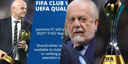 "Napoli, se esci dalla Champions, la Juve...": il tweet Fifa gela De Laurentiis
