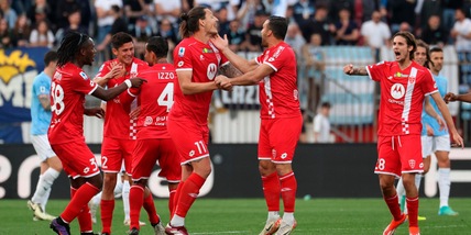 Il Monza frena una Lazio nervosa: Djuric risponde a Immobile e Vecino