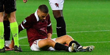 Toro, per Vlasic stagione finita: "Lesione all'adduttore"