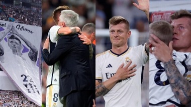 Kroos, cuore Real e tributo da leggenda: ovazione, Ancelotti e lacrime