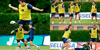 Chiesa scalpita, Frattesi e Cambiaso se la ridono: l'allenamento Italia