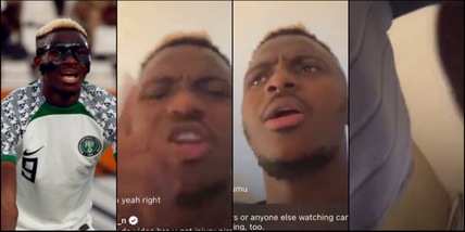 Osimhen fuori controllo: esplode di rabbia in diretta, gli strappano il telefono