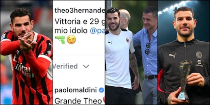 Theo nella storia del Milan: "Raggiunto il mio idolo". E Maldini risponde