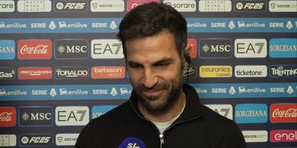 Fabregas: "Un Como strepitoso. Datemi Lobotka, mamma mia"