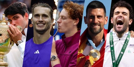 Sinner nuovo Re, dominio Italia, Zverev brilla, Alcaraz...: super pagellone 2024