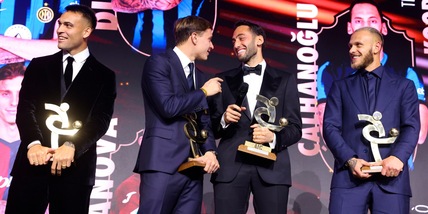 L'Inter domina nei premi Gran Galà del calcio. Inzaghi e Marotta su Bove